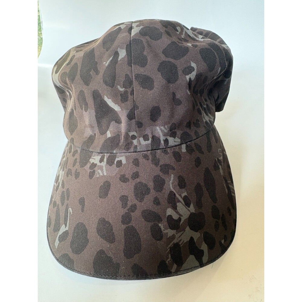 Lululemon Fast and Free Ponytail Hat Cheetah Camo Leopard Running O/S
